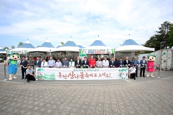 [현장 스케치] 봄나물의 향연 '제8회 홍천 산나물축제' 개막 ··· 3일까지 토리숲 행사장서(종합)