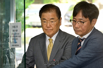 [포토] 사드기밀유출 관련 공판 출석하는 정의용