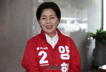 [포토] MB 예방 마친 양향자 경기지사 후보 