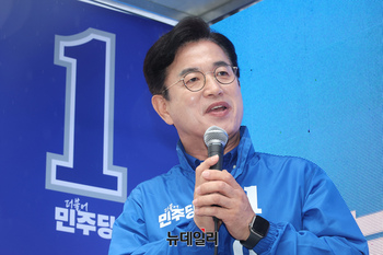 [포토] 지지호소 하는 허태정 더불어민주당 대전시장 후보