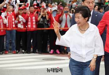 [포토] 원주 찾은 박근혜 전 대통령 