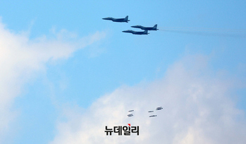 [포토] 훈련하는 F-15K 전투기