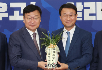 [포토] 기념촬영하는 여야 원내대표