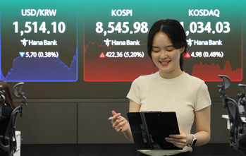 종전 소식에 코스피 7일 만에 8500선 회복 … 대형주 일제 강세