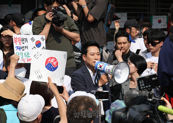 [포토] 대한체육회 핸드볼경기장 진입 무산
