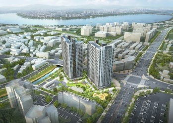 '논란의 정몽규' 춘천 리버뷰 아이파크, 1·2순위 청약서 평균 3.21대1 경쟁률 기록